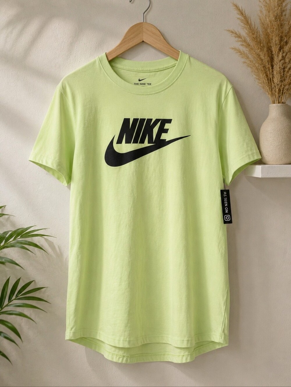 BNWT Nike Men’s Icon Short Sleeve Tee - Lime Green with Black Swoosh